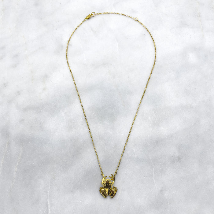 Gold Frog Necklace