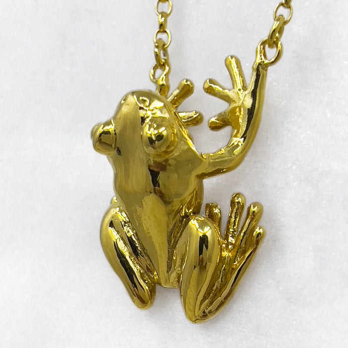 Gold Frog Necklace