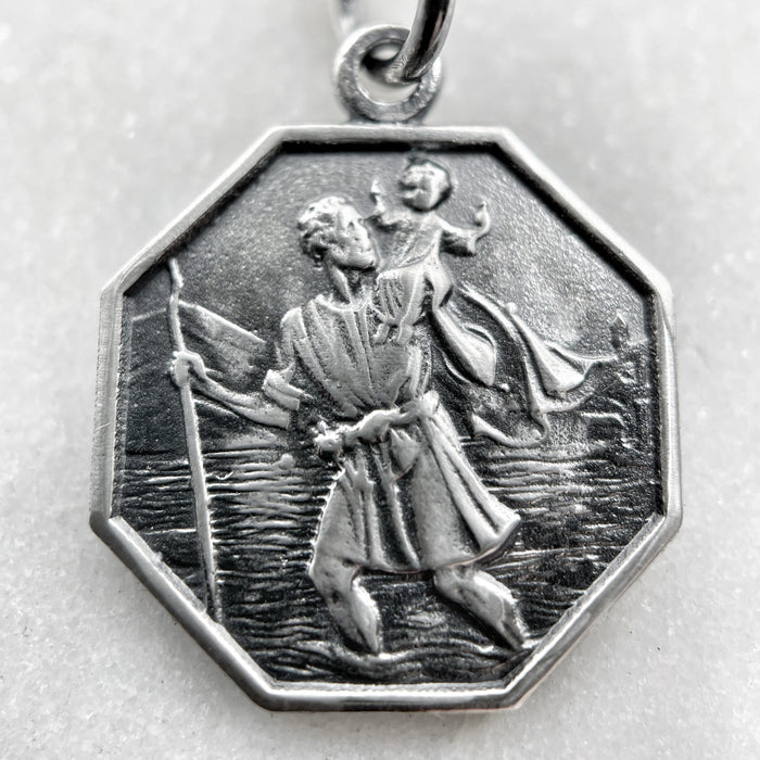 St. Christopher Necklace Silver