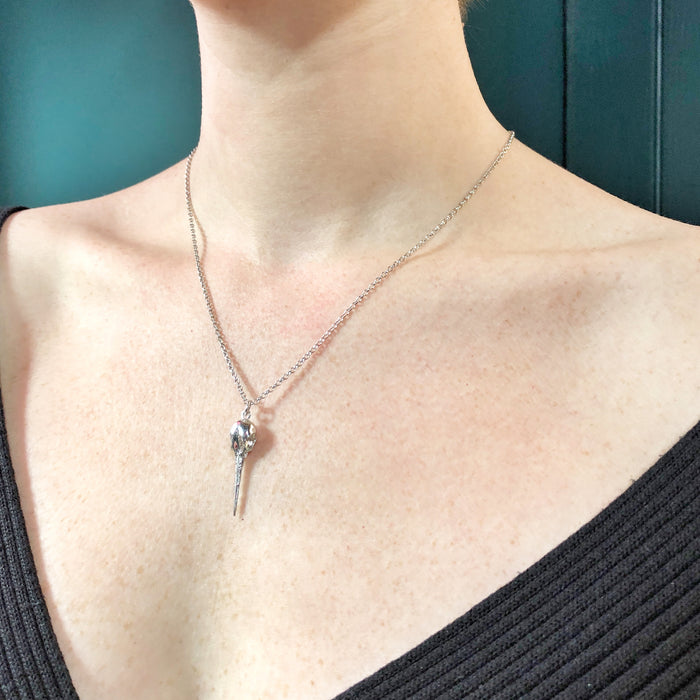 Hummingbird Skull Necklace