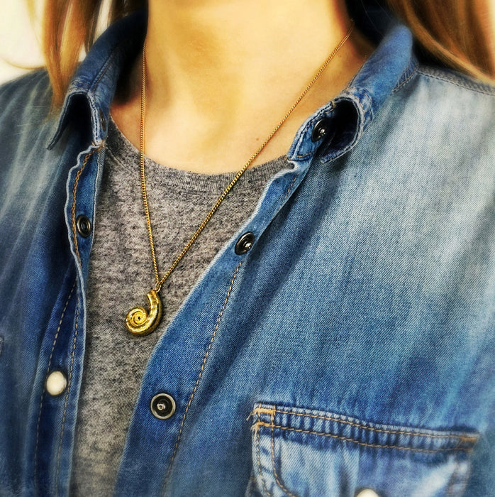 Gold Spirula Necklace