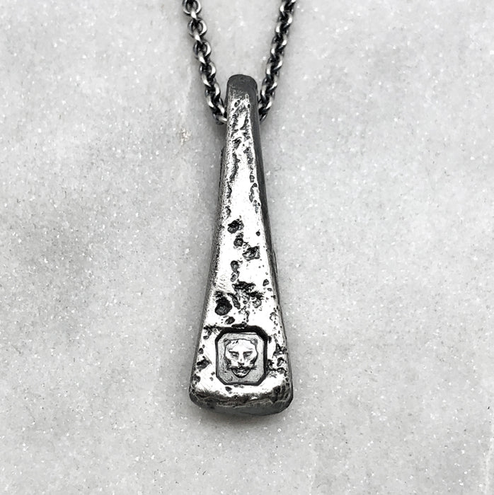 London Oxidised Silver Necklace