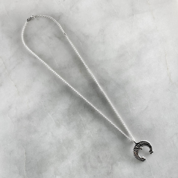 Medieval Crescent Moon Necklace