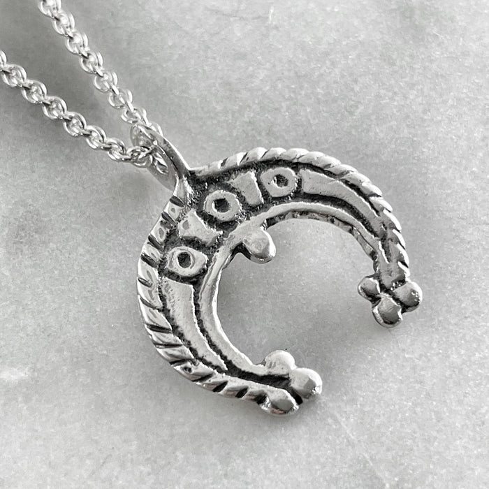 Medieval Crescent Moon Necklace