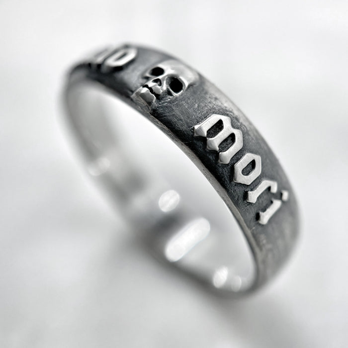 Memento Mori Silver Ring 6mm
