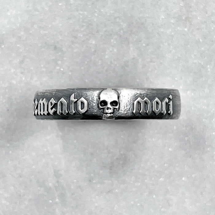 Memento Mori Silver Ring 6mm