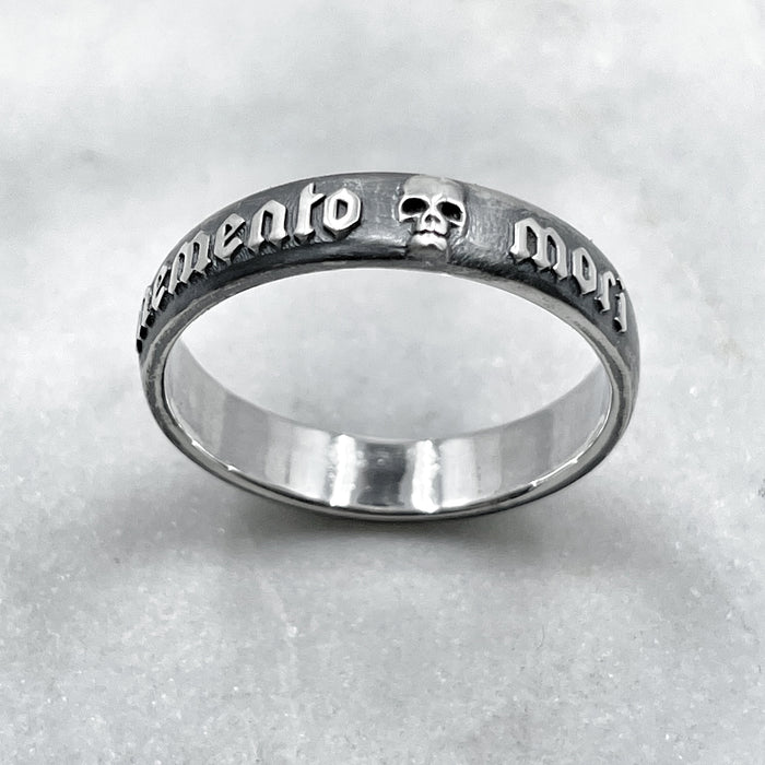 Memento Mori Silver Ring 6mm