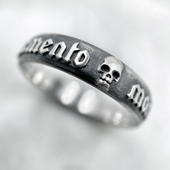 Memento Mori Silver Ring 6mm