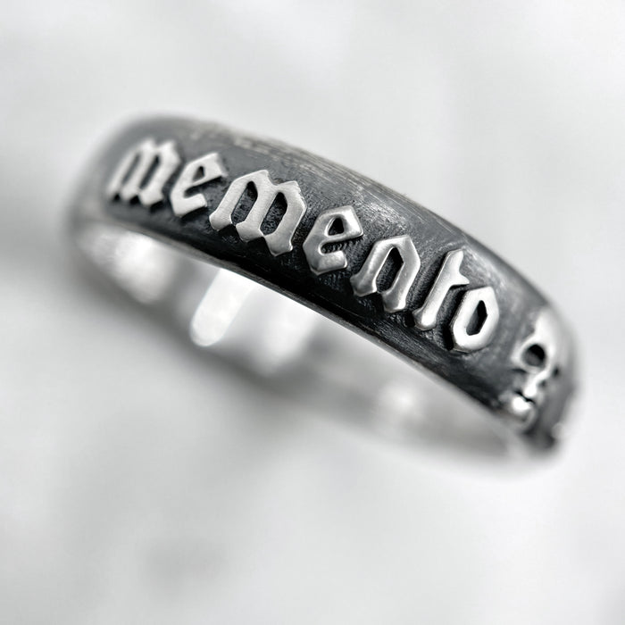 Memento Mori Silver Ring 6mm