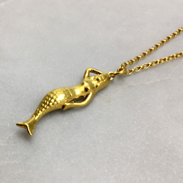 Gold Mermaid Necklace