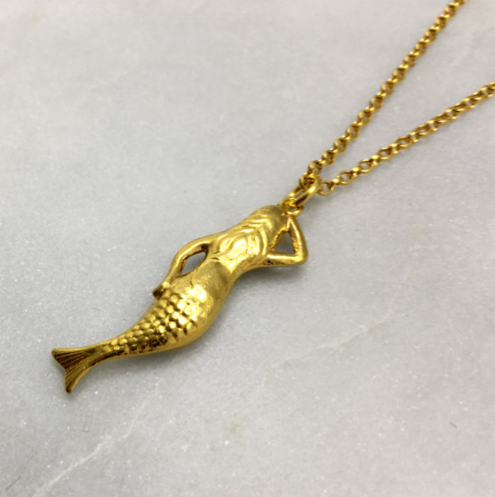 Gold Mermaid Necklace