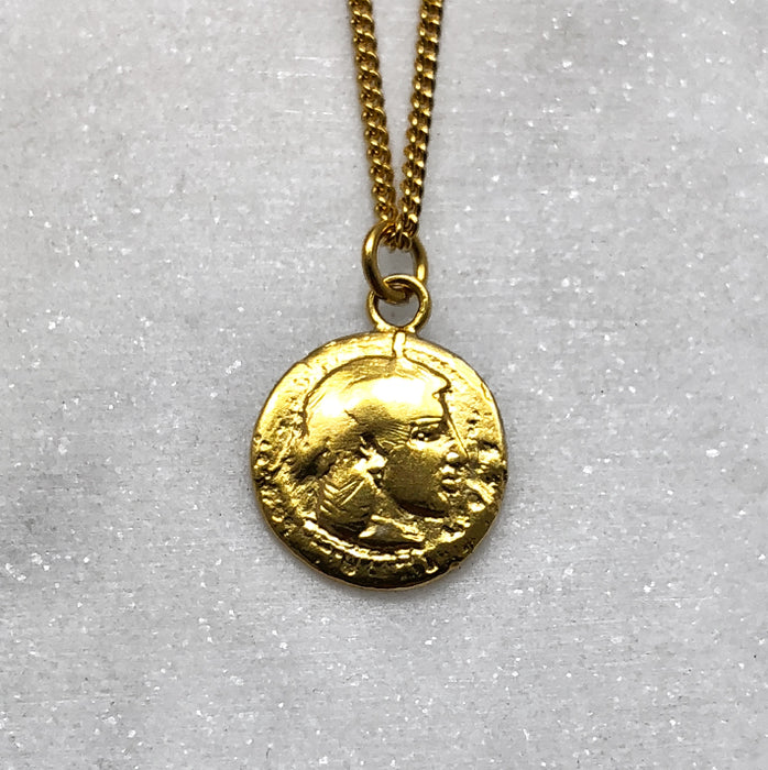 greek octopus coin pendant necklace jewel thief Brighton