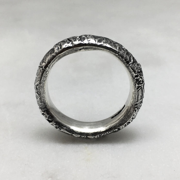 Crush Silver 6mm Ring