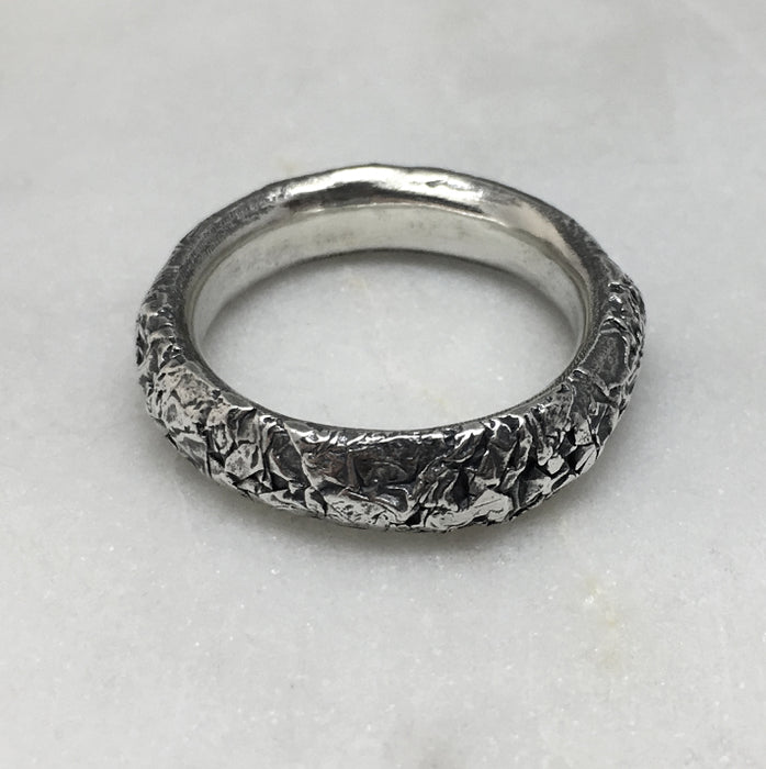 Crush Silver 6mm Ring
