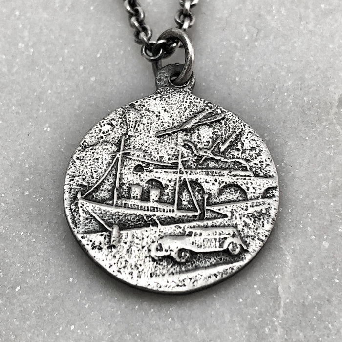 St Christopher Silver Necklace