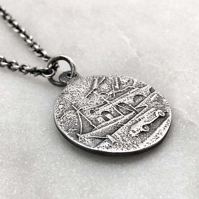 St Christopher Silver Necklace