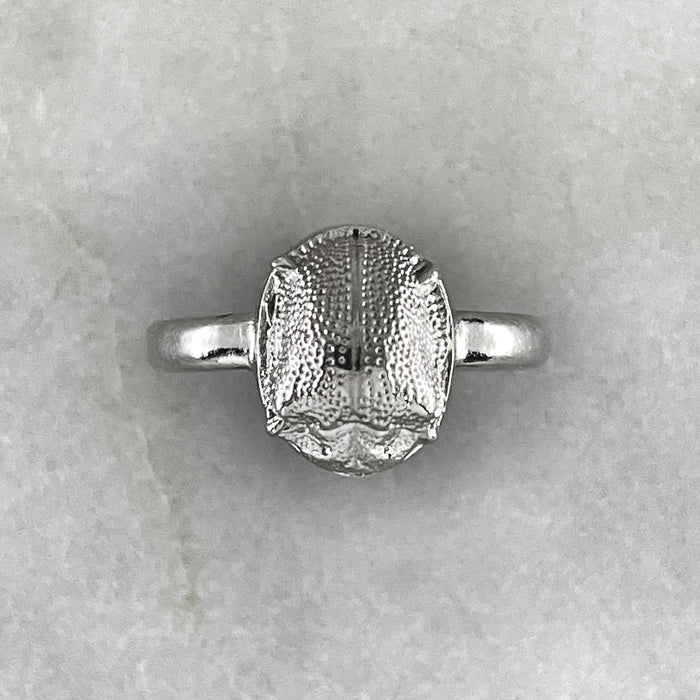 Silver Scarab Ring