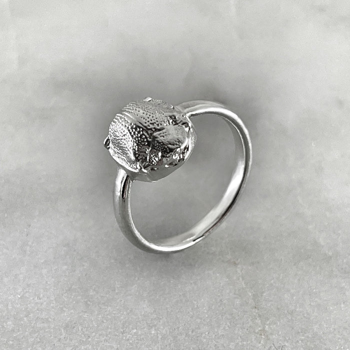 Silver Scarab Ring