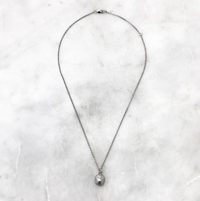 Scarab Beetle Silver Necklace