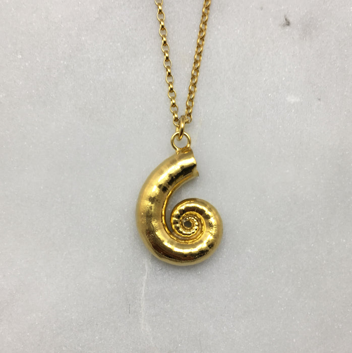 Gold Spirula Necklace