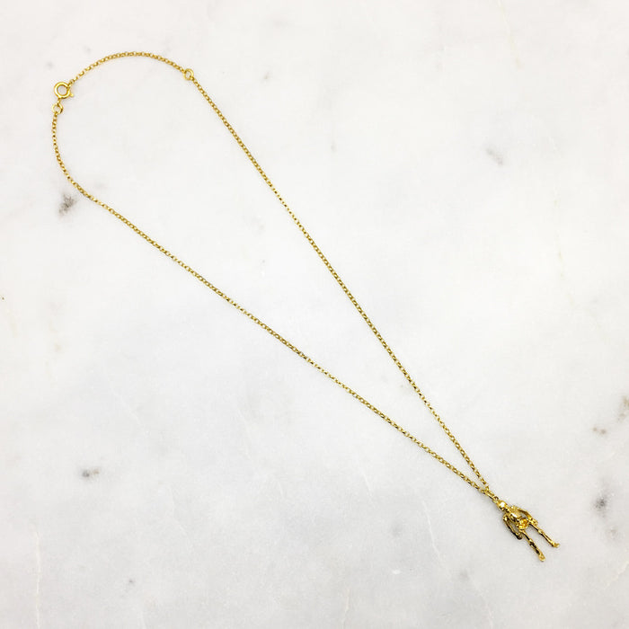 Gold Skeleton Necklace