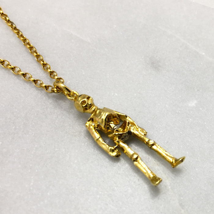 Gold Skeleton Necklace