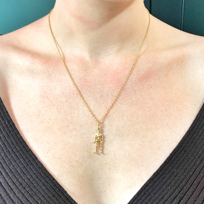Gold Skeleton Necklace