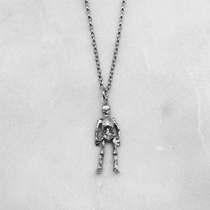 Silver Skeleton Necklace