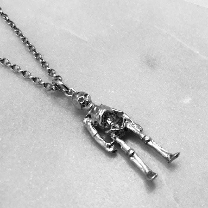 Silver Skeleton Necklace
