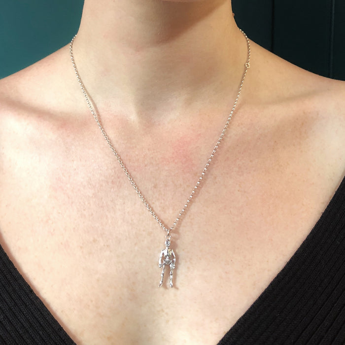 Silver Skeleton Necklace
