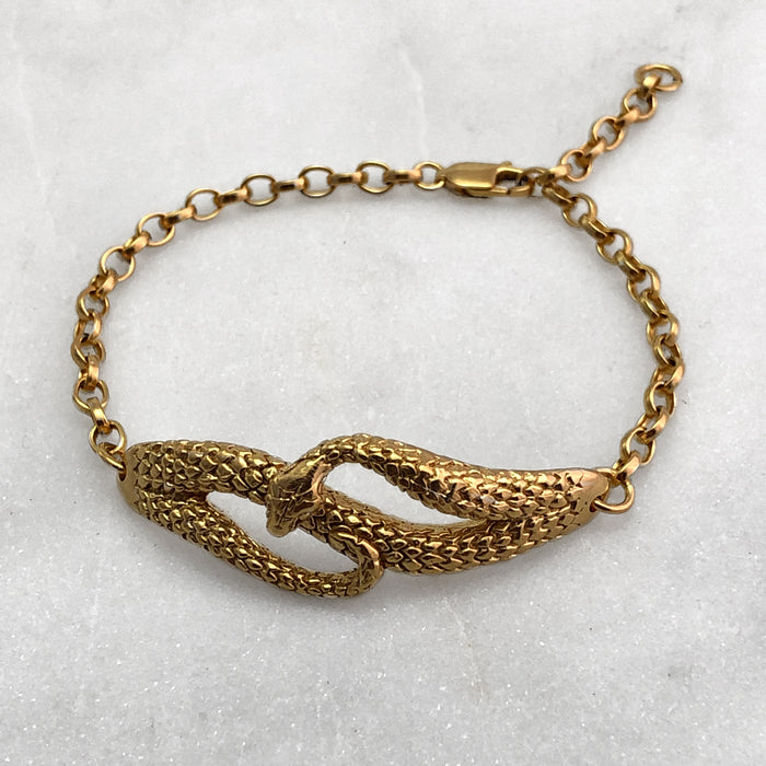 Gold Snake Bracelet