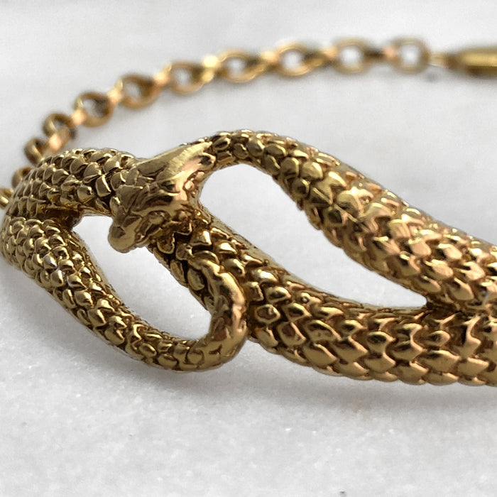 Gold Snake Bracelet