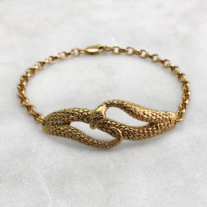 Gold Snake Bracelet