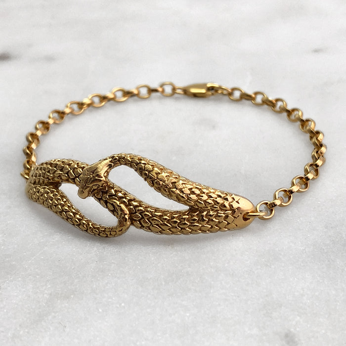 Gold Snake Bracelet