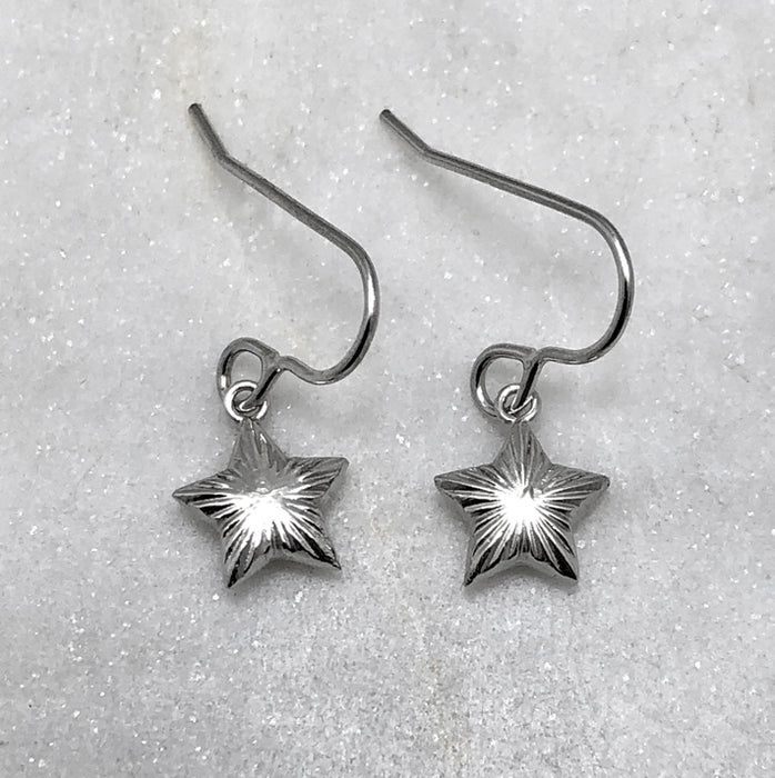 Star Earrings, Silver Earrings, Celestial Jewelry, 18th birthday, 21st Birthday