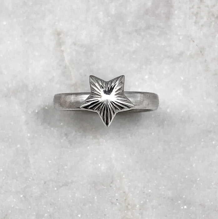 Silver Star Ring