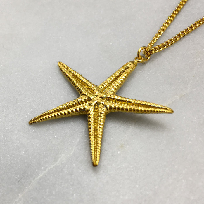 Gold Starfish Necklace