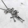 bone skull skeleton necklace jewel thief Brighton