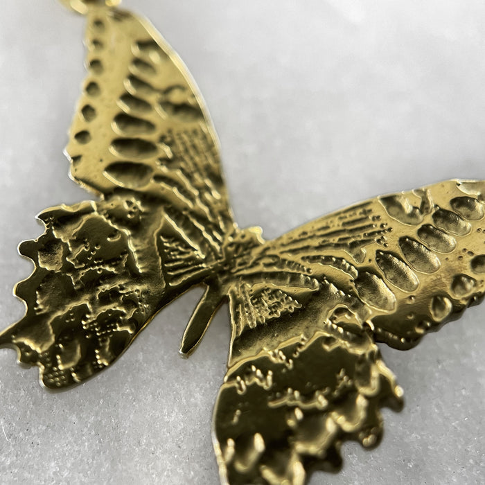 Gold Butterfly Pendant Necklace