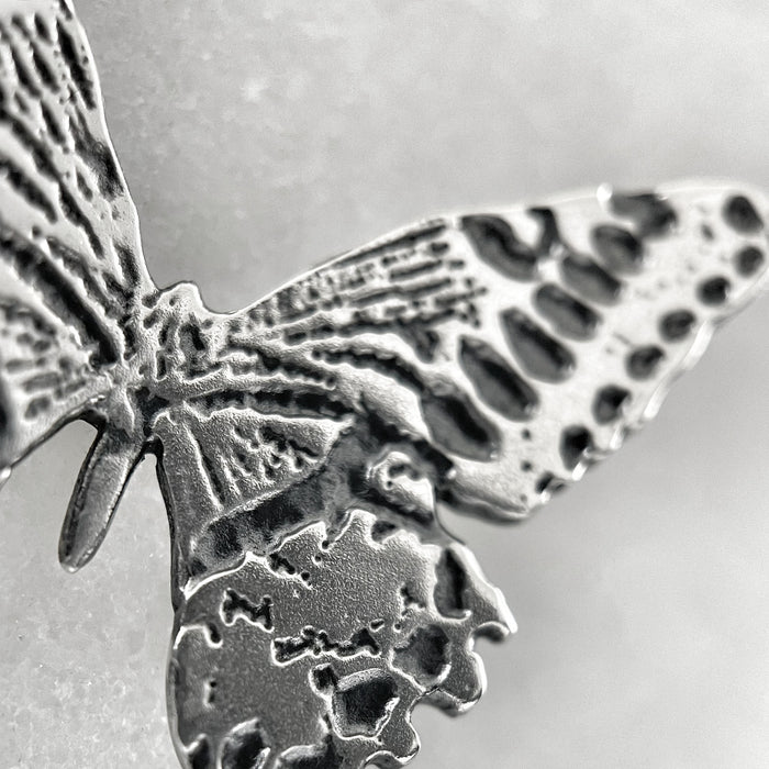 Silver Butterfly Pendant Necklace