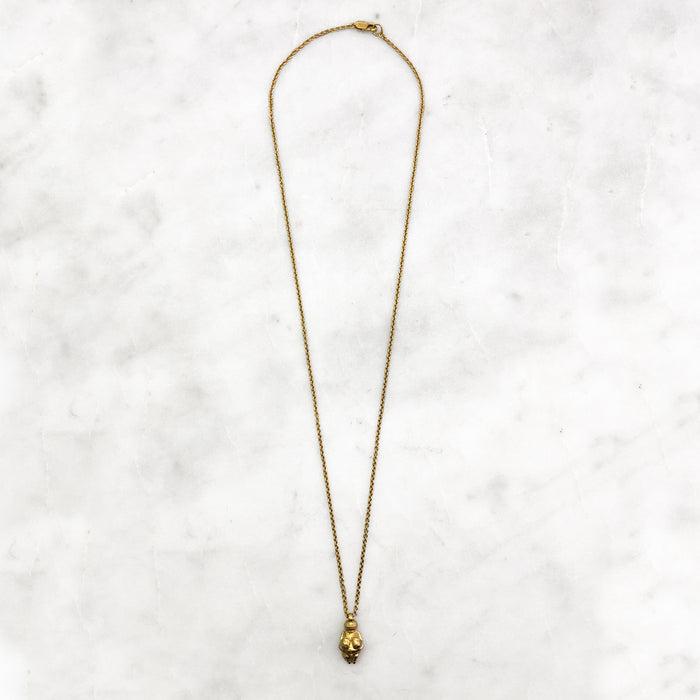 Large Venus Of Willendorf Gold Necklace