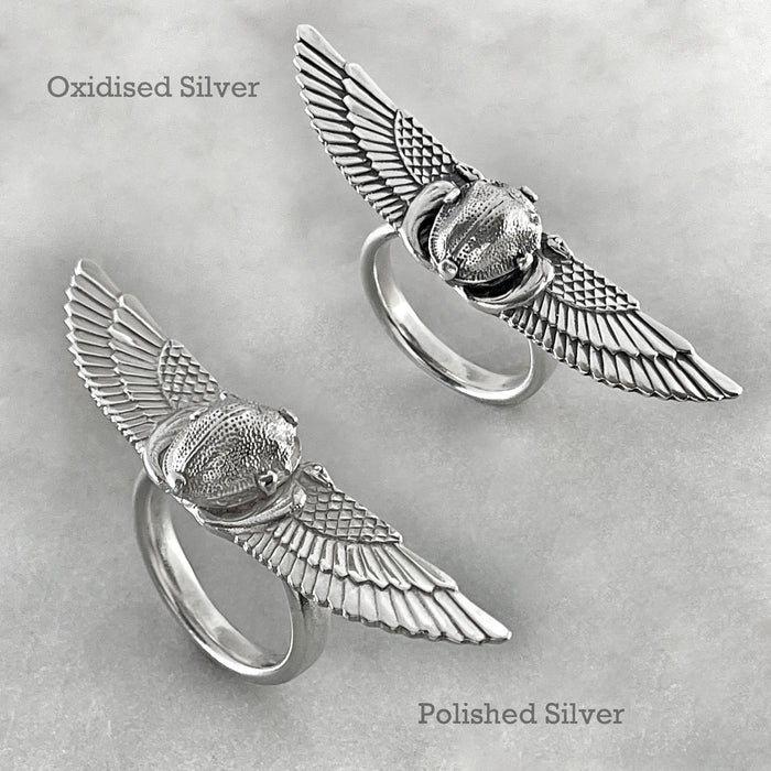 Winged Scarab Ring