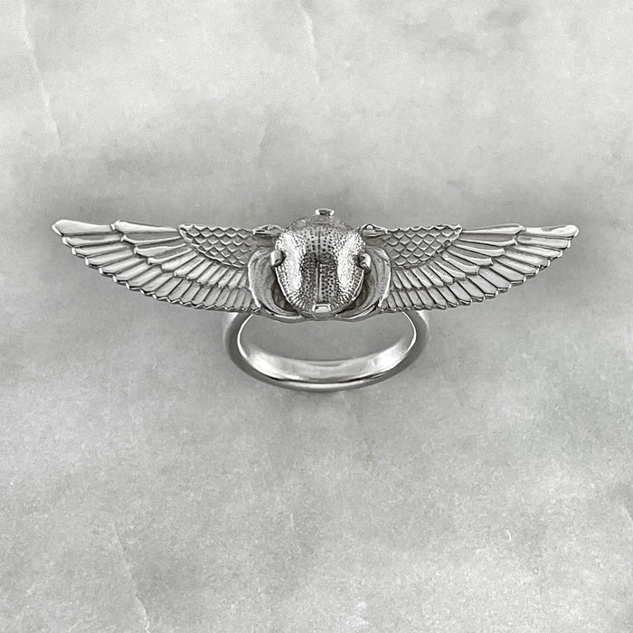 Winged Scarab Ring