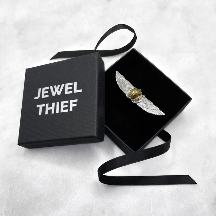 Winged Golden Scarab Ring