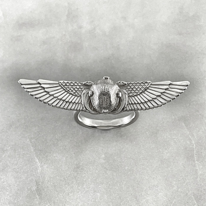 Winged Scarab Ring