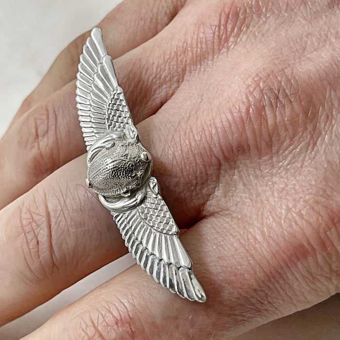 Winged Scarab Ring