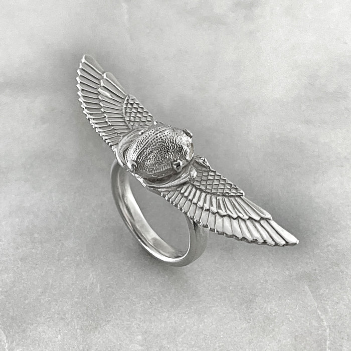 Winged Scarab Ring