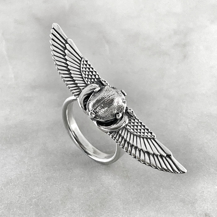 Winged Scarab Ring