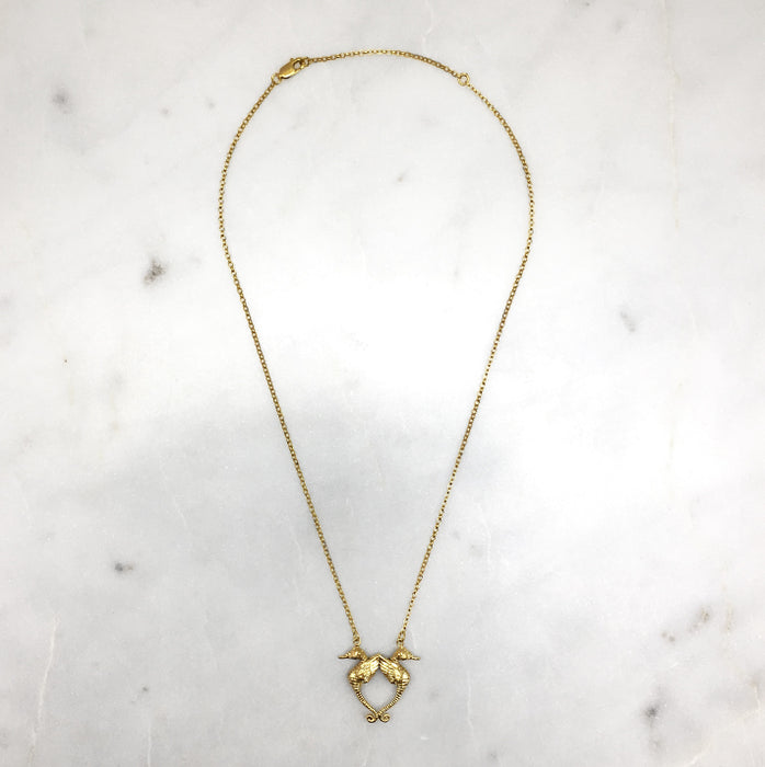 gold seahorse necklace jewel thief brighton