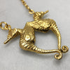 gold seahorse necklace jewel thief brighton